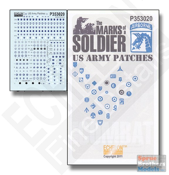 ECH353020 1:35 Echelon The Marks of a Soldier - US Army Patches #353020 -  Sprue Brothers Models LLC