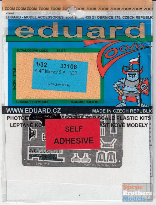 Eduard 1//32 A-4f Skyhawk Interiore Autoadesivo #33108