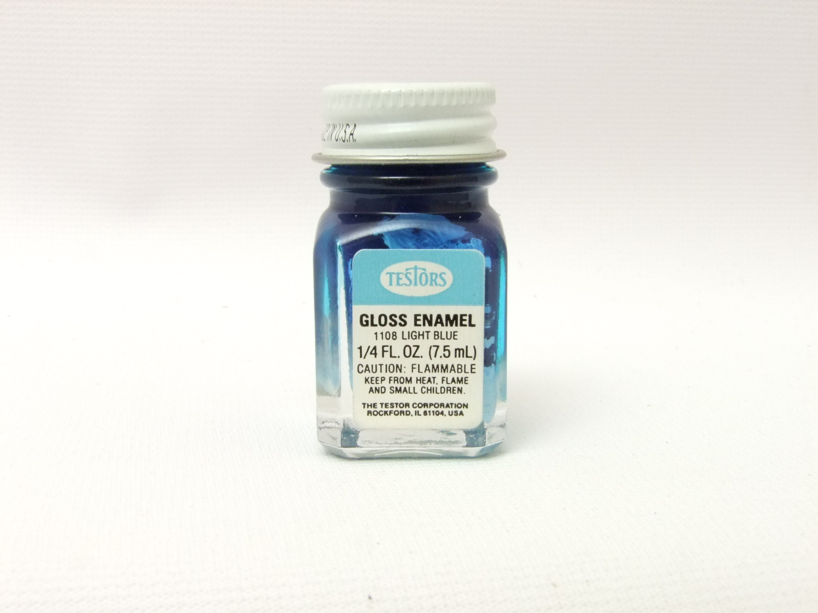 Testors Enamel Paint - Blue Metal Flake