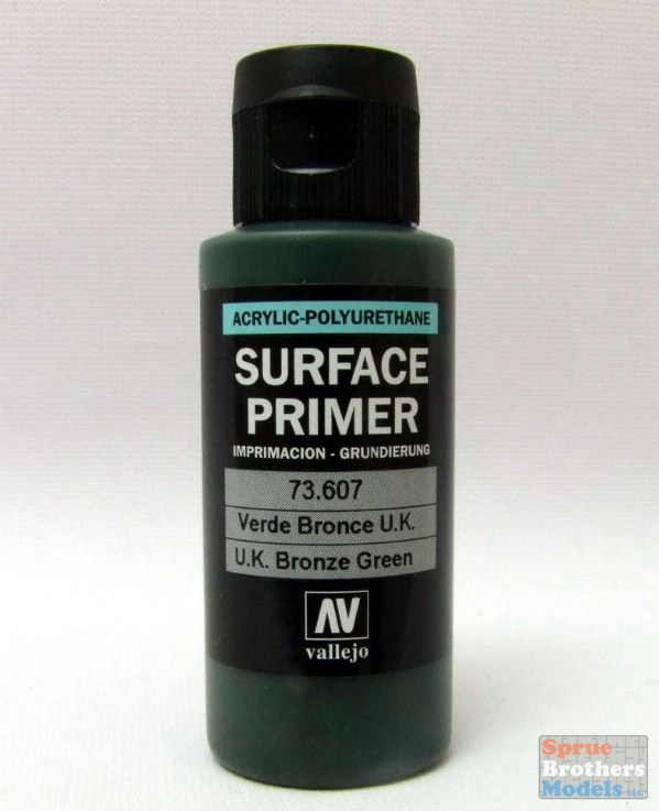 VAL73607 Vallejo Surface Primer - UK Bronze Green 60ml - Sprue Brothers  Models LLC