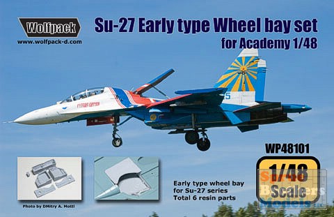 Aires 1/48 Sukhoi Su-27 Flanker B Wheel Bay for Academy kit # 4549 