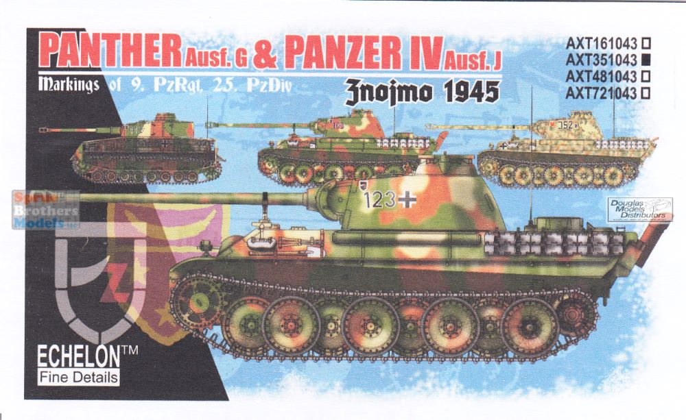 ECH351043 1:35 Echelon Panther Ausf.G & Panzer IV Ausf.J