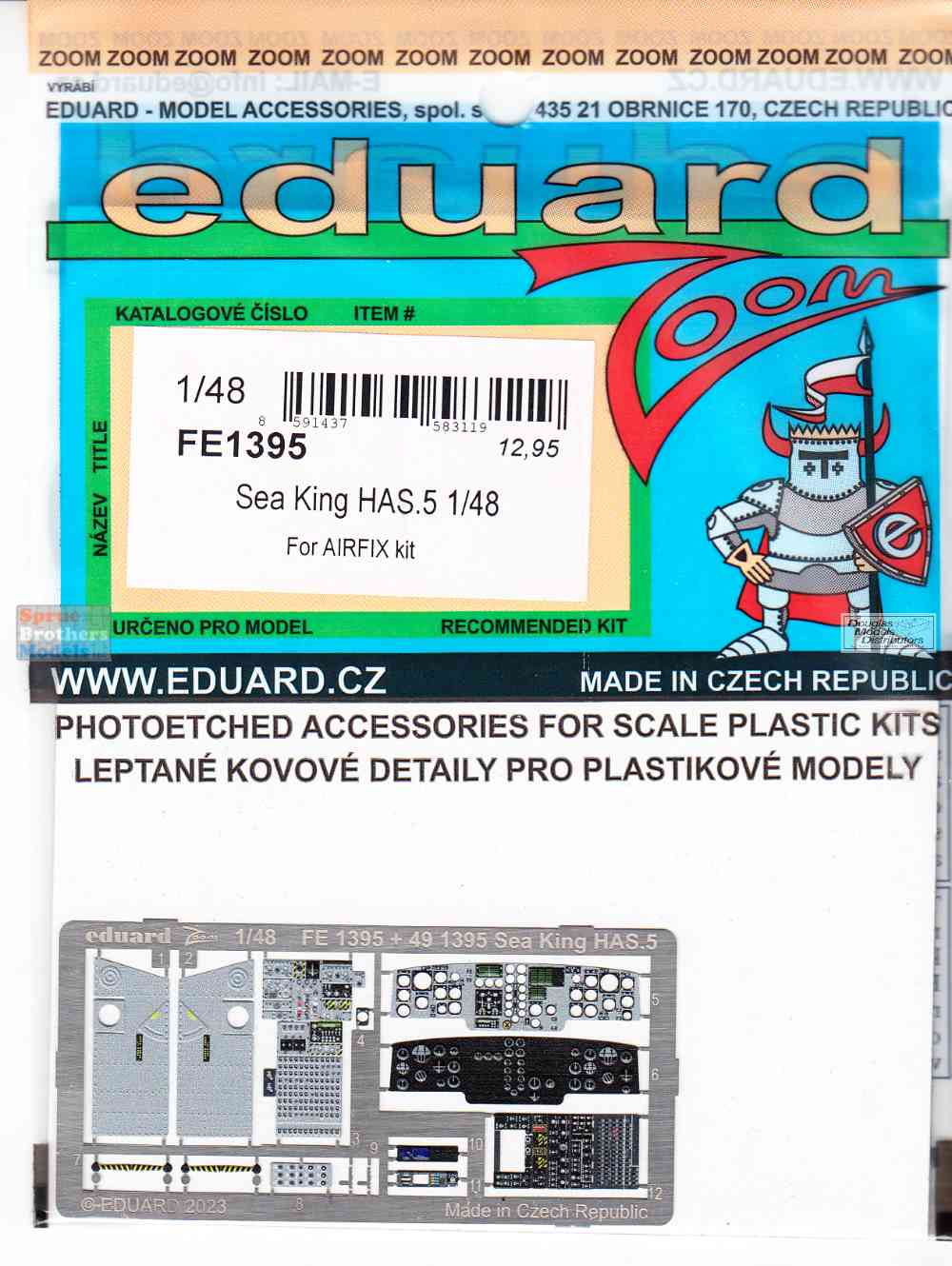 EDUFE1395 1:48 Eduard Color Zoom PE - Sea King HAS.5 (AFX kit)