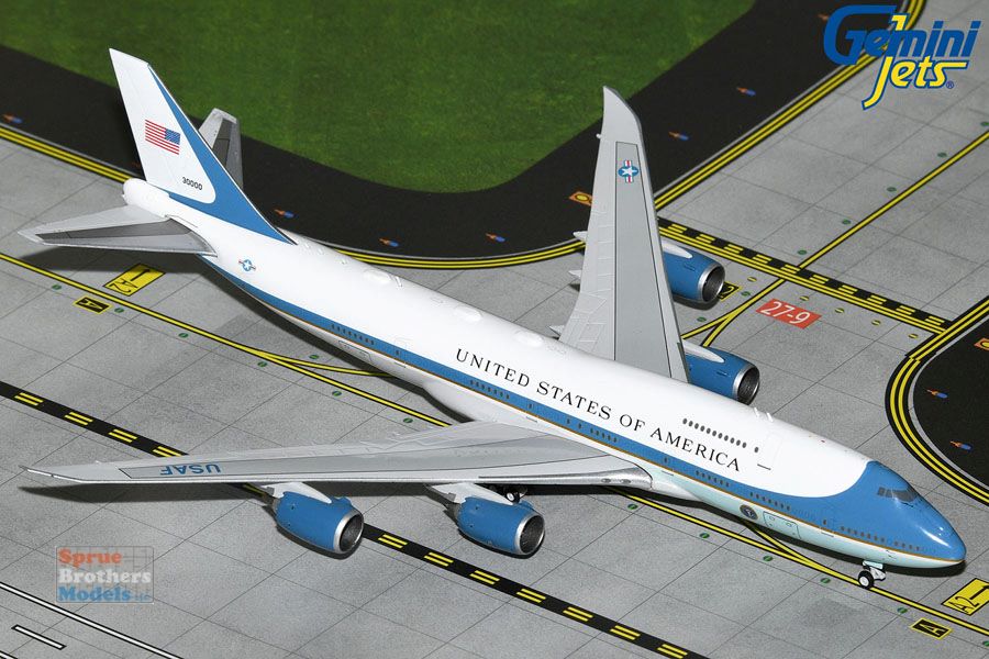 Highly detailed Gemini Jet diecast model airplane USAF E-4B