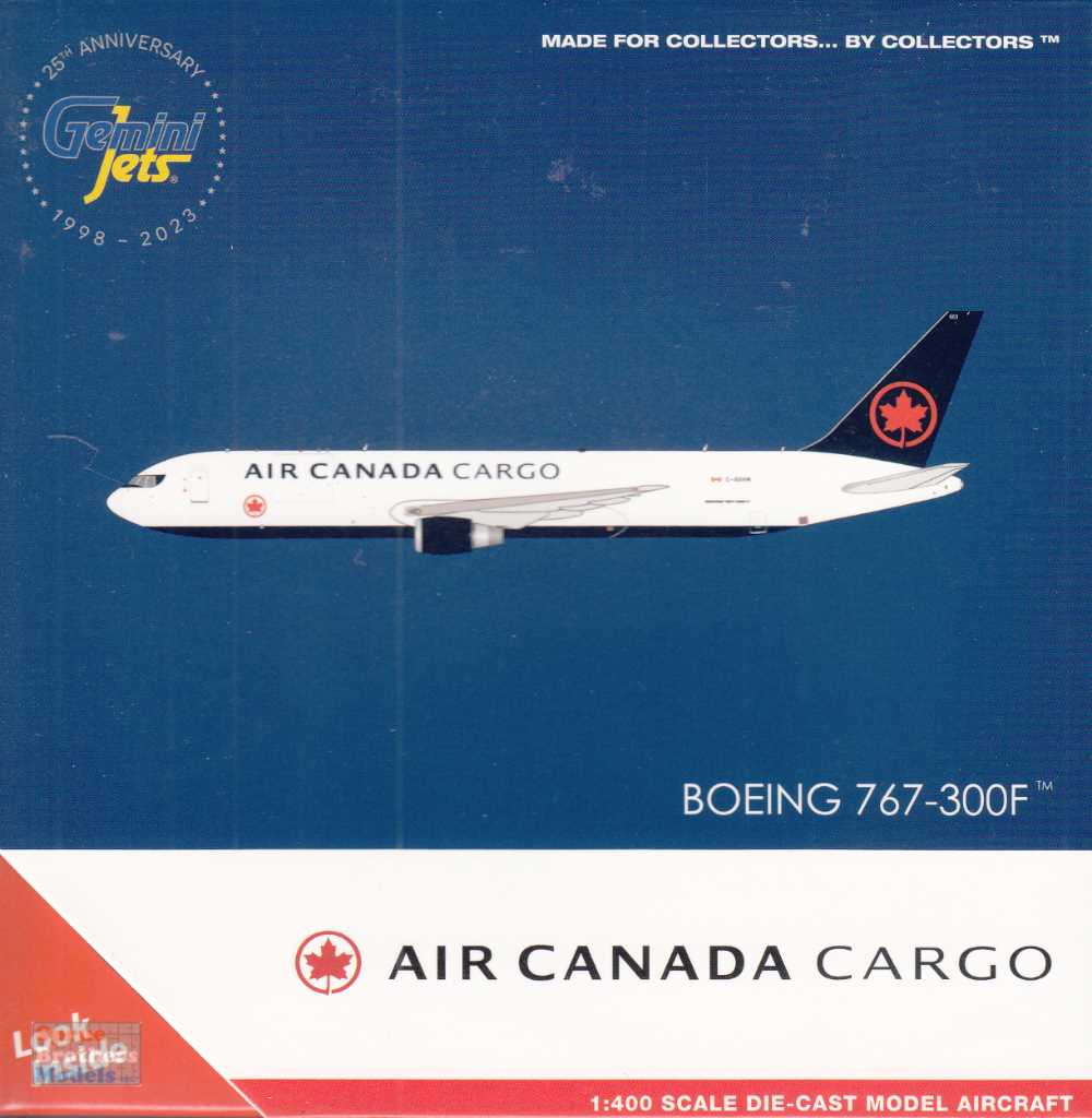 GEMGJ2240 1:400 Gemini Jets Air Canada Cargo B767-300ERF Red