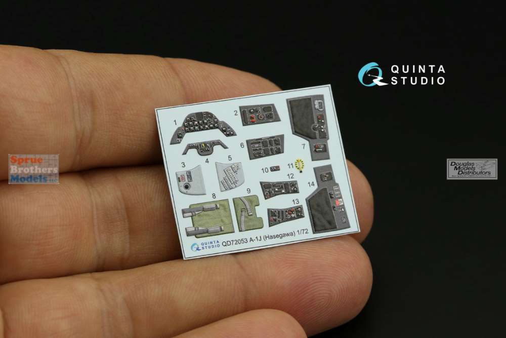 QTSQD72053 1:72 Quinta Studio Interior 3D Decal - A-1J QTSQD72053 1:72 Quinta Studio Interior 3D Decal - A-1J