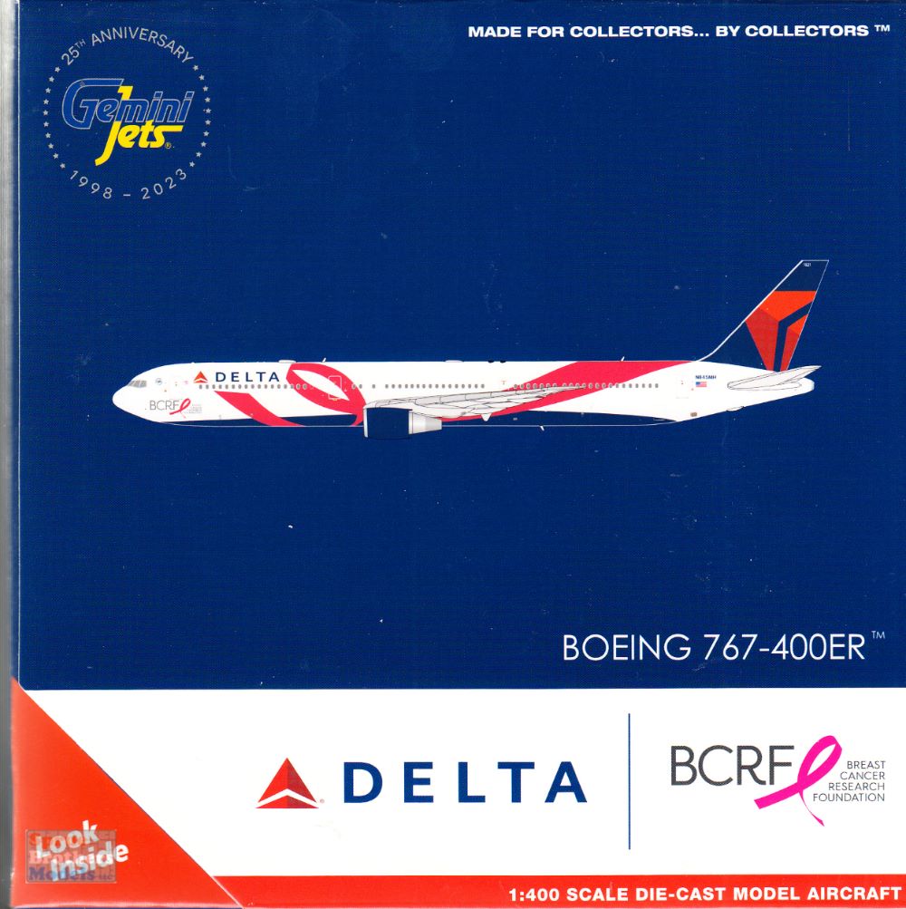 GEMGJ2154 1:400 Gemini Jets Delta Airlines B767-400ER