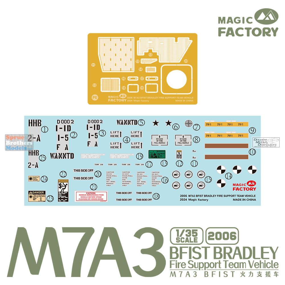 MGF2006 1:35 Magic Factory M7A3 B-FIST Bradley Fire Support