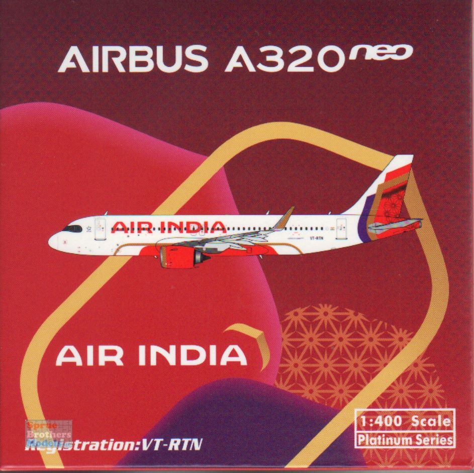 PHX11907 1:400 Phoenix Model Air India Airbus A320neo Reg