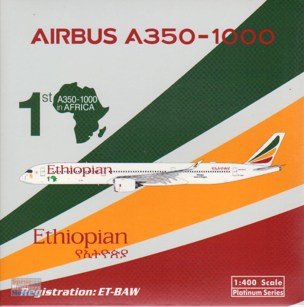 PHX11920 1:400 Phoenix Model Ethiopian Airlines Airbus A350