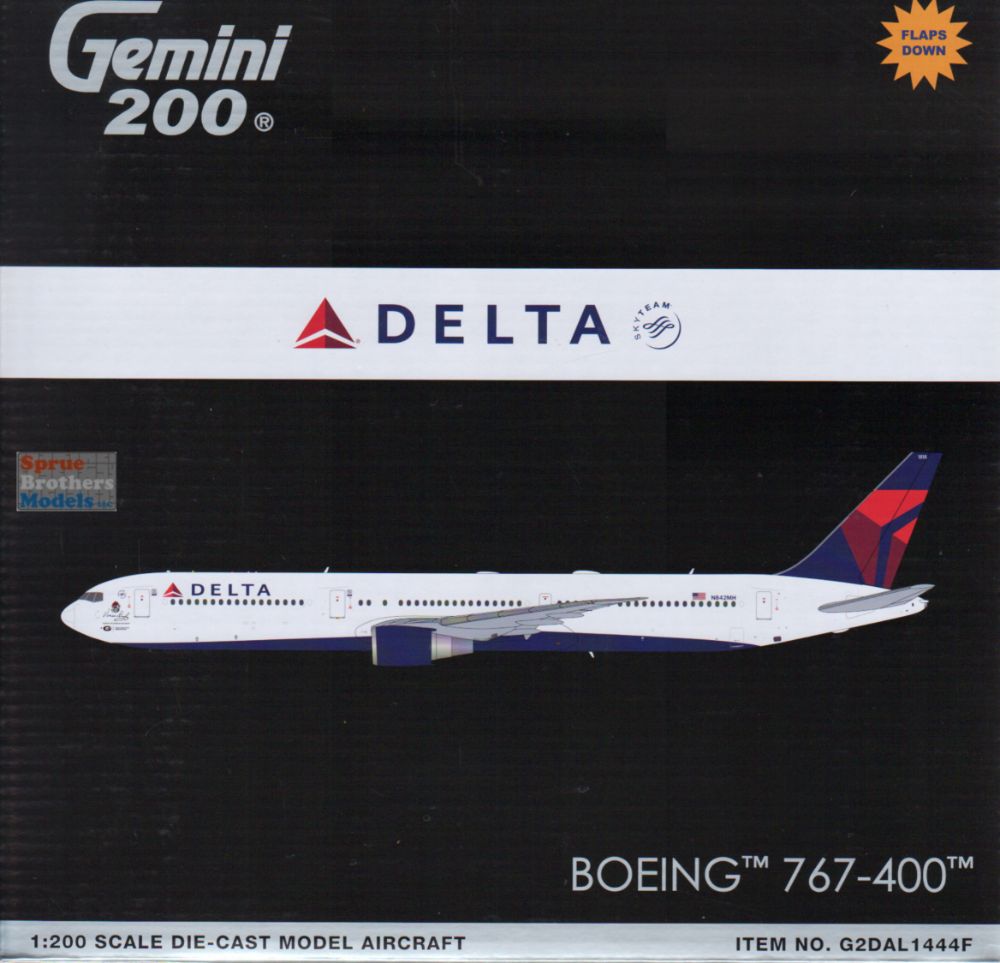 GEMG21444F 1:200 Gemini Jets Delta Airlines B767-400 Reg N842MH