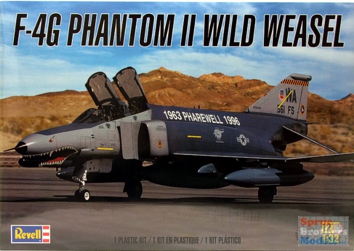 F-4G Phantom II Wild Weasel Kampfflugzeug Fighter 1:32 Model Kit Revell 5994 F-4G Phantom II Wild Weasel Kampfflugzeug Fighter 1:32 Model Kit Revell 5994