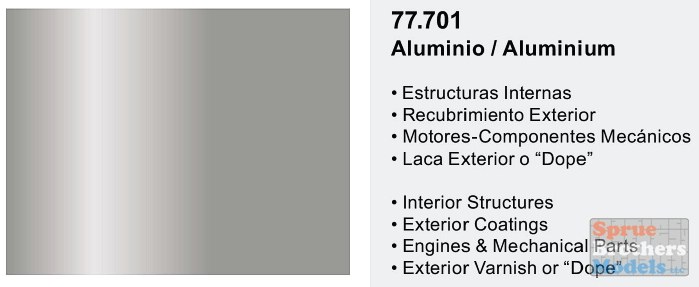 VAL77711 Vallejo Metal Color - Magnesium 32ml - Sprue Brothers Models LLC