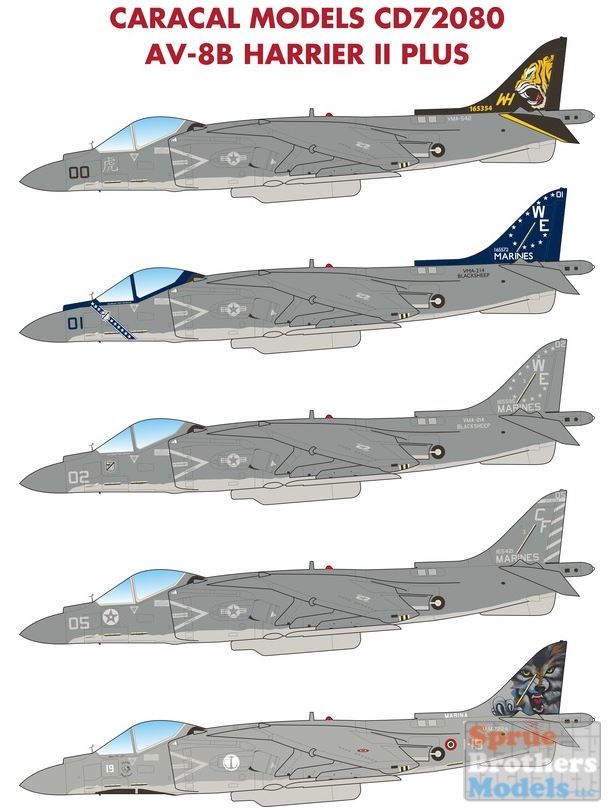Print Scale Decals 1/48 McDonnell-Douglas AV-8B Harrier II Part 1 # 48153 