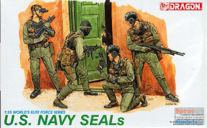 DML3017 1:35 Dragon US Navy SEALS Figures Set - Sprue