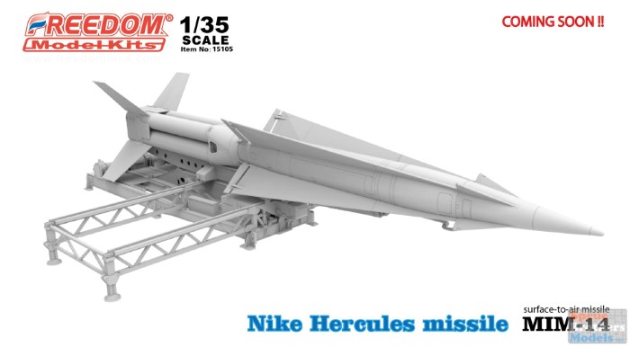 FMK15106 1:35 Freedom Model Kits MIM-14 Nike Hercules Surface-to-Air Missile Sprue Brothers Models LLC