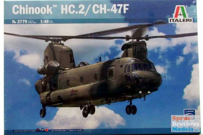 Italeri Boeing HC2/CH-47F Chinook 1:48 Helicopter Model Building Kit