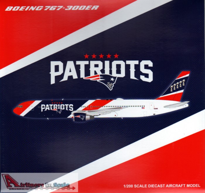 Jcw2pats 1 200 Jc Wings Boeing 767 300er Reg N36ne New England Patriots Pre Painted Pre Built