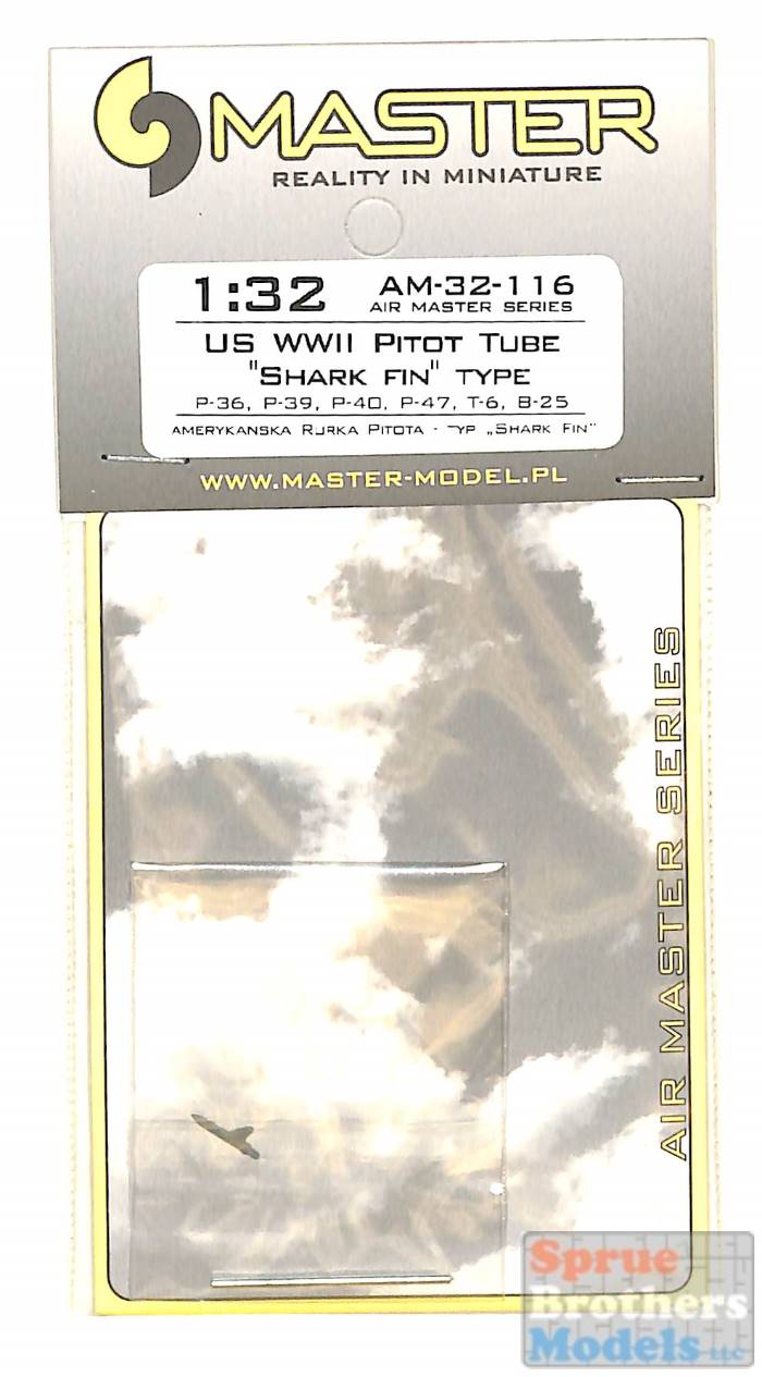 1/32 WWII US Pitot Tube Shark-fin Probe for P-36/39/40/47/A-36/B-239/T-6/B-25