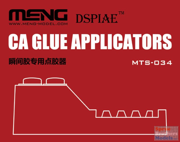 Meng CA Glue Applicators Set - Model Building Tools # MTS-034