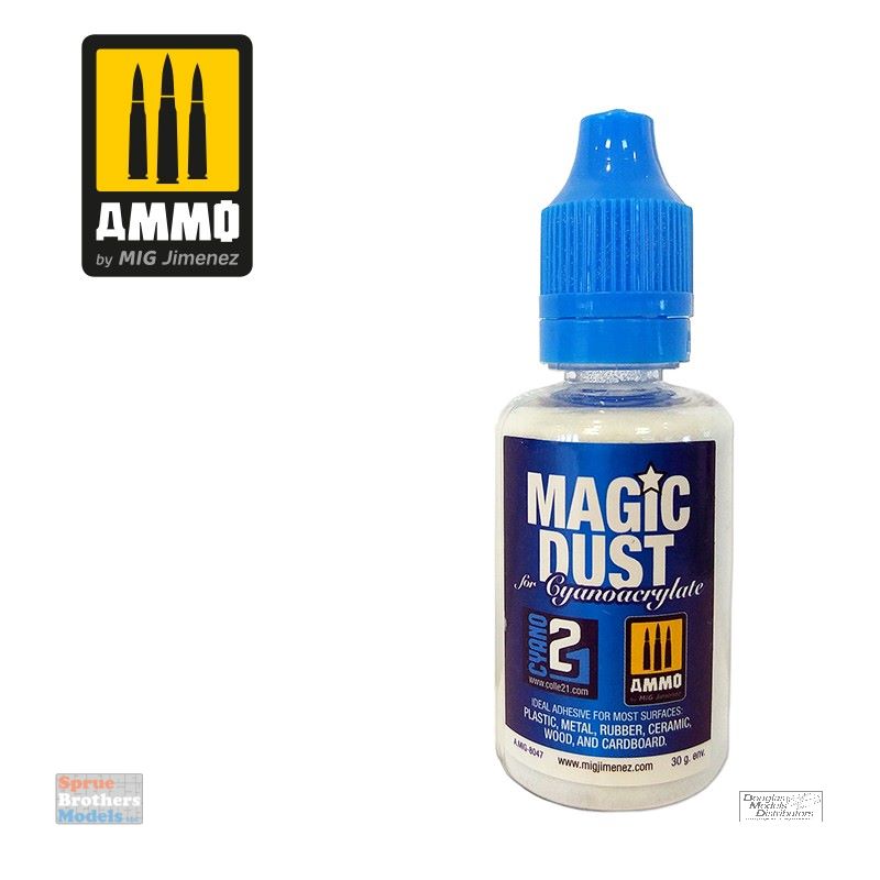 AMM8034 AMMO by Mig - Black Cyanoacrylate Slow Dry High Visibility Adhesive  and Filler (Super Glue) 21g