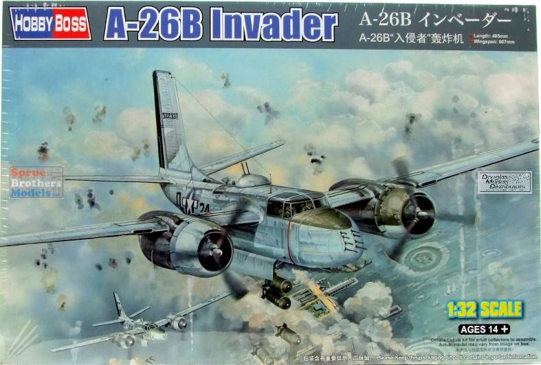 HBS83213 1:32 Hobby Boss A-26B Invader - Sprue Brothers Models LLC