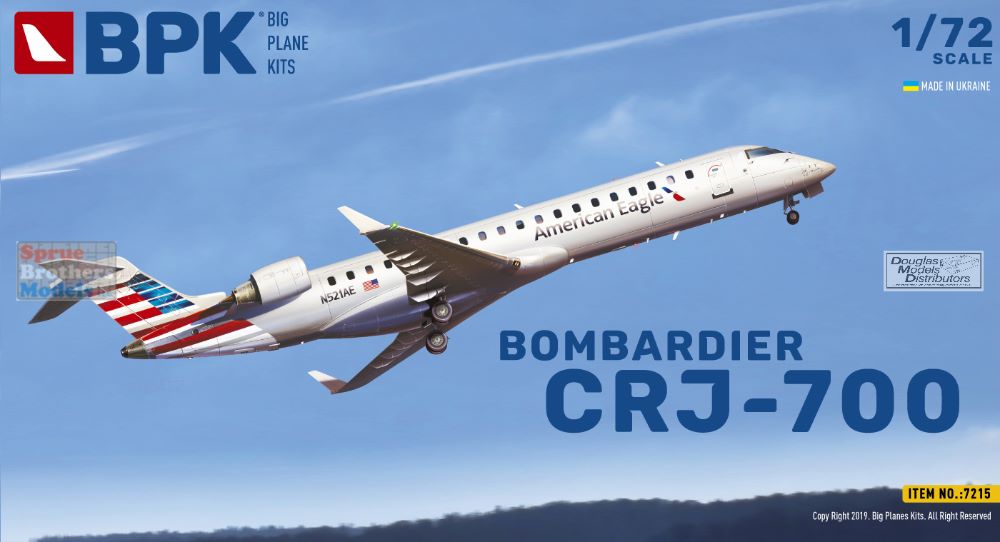 BPK72015 1:72 Big Planes Kits Bombardier CRJ-700 American