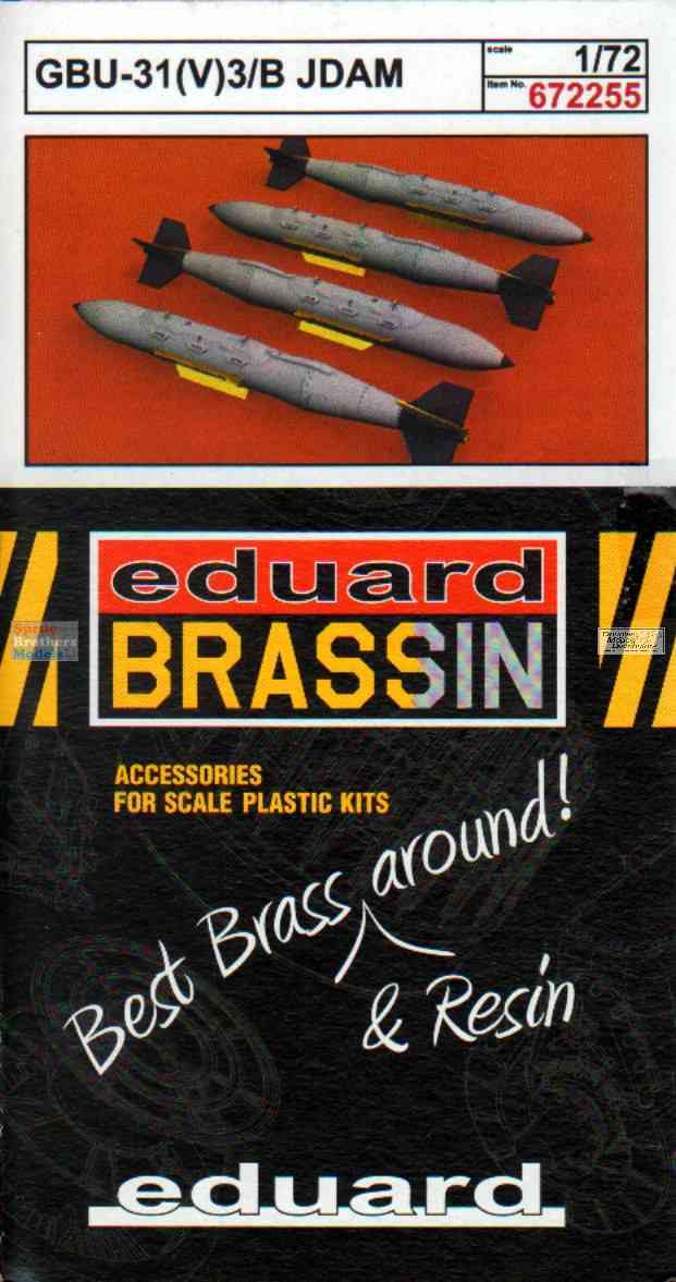 Brassin 1/72 Scale Resin air-to-surface weapon GBU-31(V)1/B JDAM - 672254 Brassin 1/72 Scale Resin air-to-surface weapon GBU-31(V)1/B JDAM - 672254