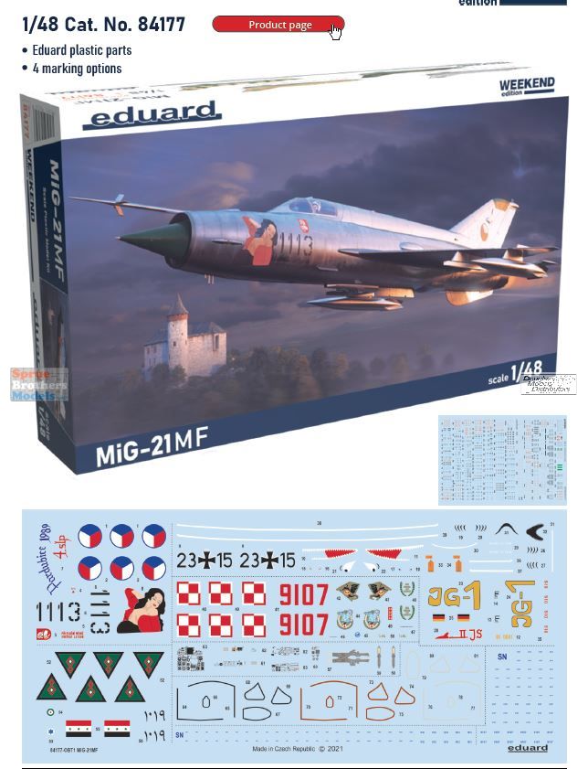 Build review of the Eduard ProfiPack MiG-21MF scale model