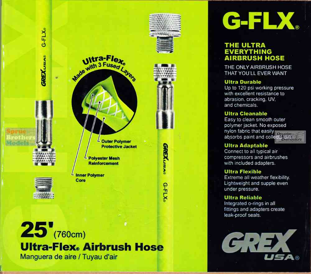 Grex 25' ULTRA-FLEX® Airbrush Hose