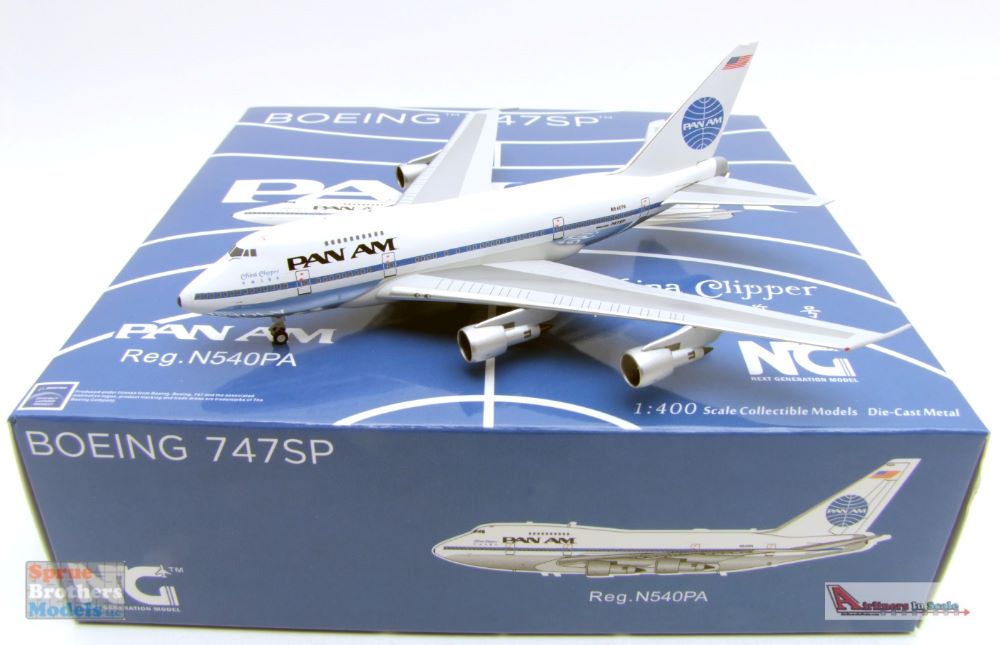 NGM07006 1:400 NG Model Pam Am Boeing 747SP Reg #N540PA 'China Clipper'  (pre-painted/pre-built)