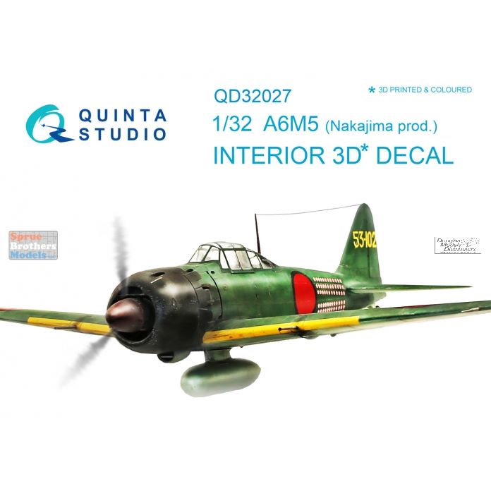 QUINTA STUDIO(QD32026)1/32 A6M5 三菱 零戦五二型 内装3D