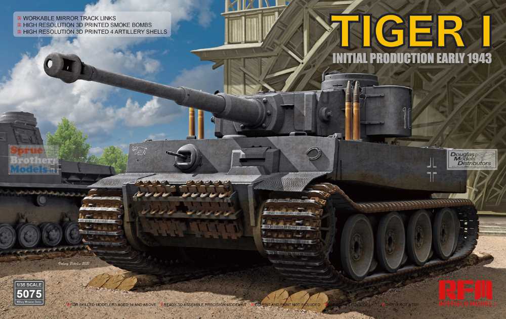 Rye Field 1/35 Tiger I Middle Production Full Interior RM5010 & AFV Club Ac35003 for sale online 