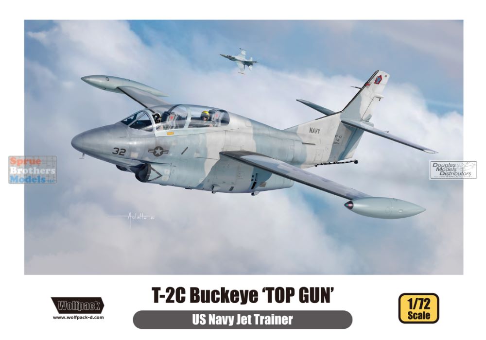 Wolfpack 1/72 Plastic Model Kit T-2c Buckeye US Navy Jet Trainer 10005 for sale online