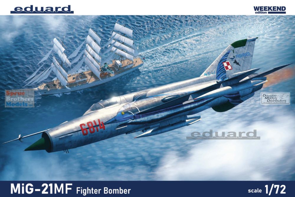 EDU07458 1:72 Eduard MiG-21MF Fishbed Fighter Bomber Weekend