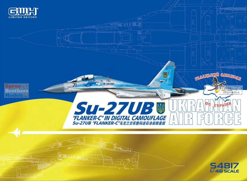LNRL4824 1:48 Great Wall Hobby Su-27 Flanker B - Sprue Brothers