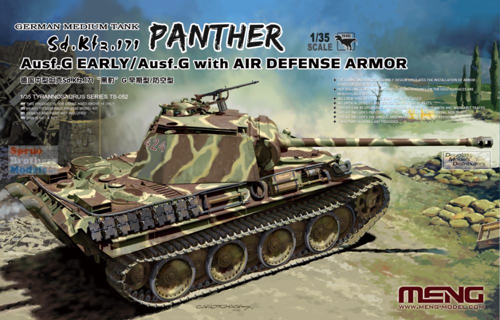  Tamiya 300035176 – 1:35 WWII Special Vehicle 171 Panther G Late  Version (2) : Toys & Games