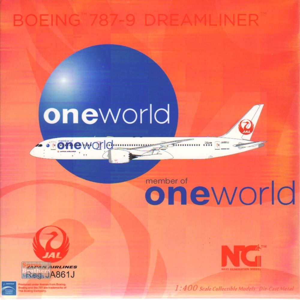 Amazon | NG Model 1 400 JAL Boeing 787-9 JA861J | プラモデル
