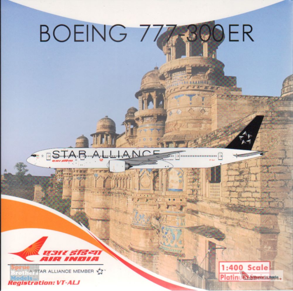 PHX11729 1:400 Phoenix Model Air India Boeing 777-300ER Reg