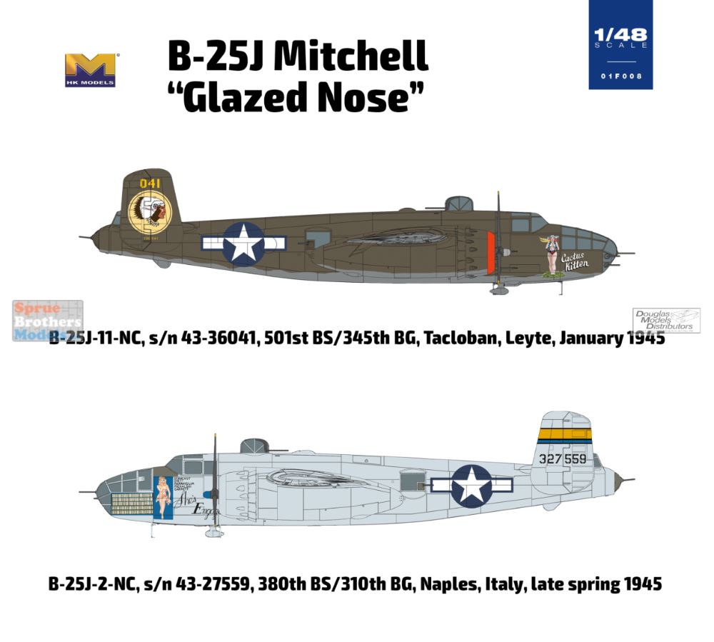 HKM01F008 1:48 HK Models B-25J Mitchell 'Glazed Nose