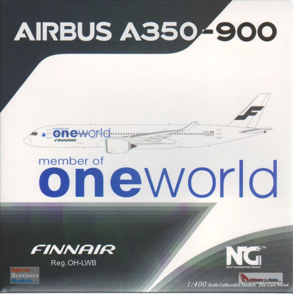 NGM39039 1:400 NG Model FinnAir Airbus A350-900 Reg #OH-LWB OneWorld  (pre-painted/pre-built)