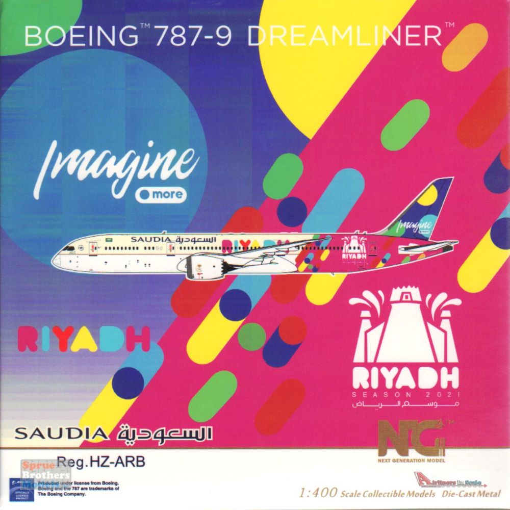 NGM55081 1:400 NG Model Saudi Arabian Airlines B787-9 Reg