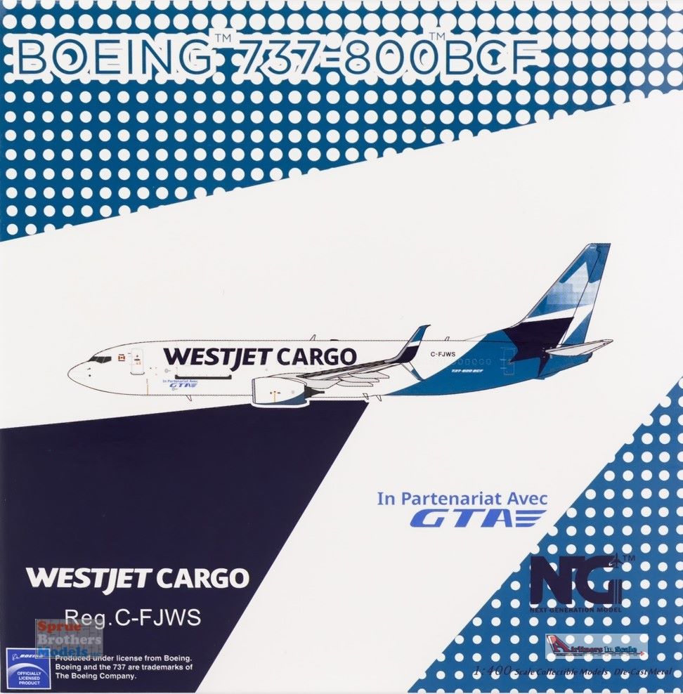NGM58139 1:400 NG Model WestJet Cargo B737-800BCF(S) Reg #C