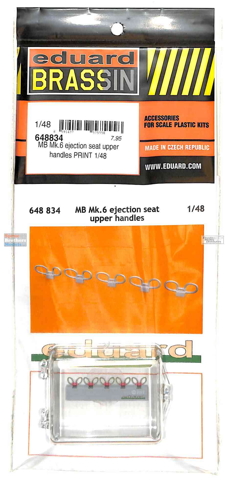 EDU648834 1:48 Eduard Brassin MB Mk.6 Ejection Seat Upper Handles