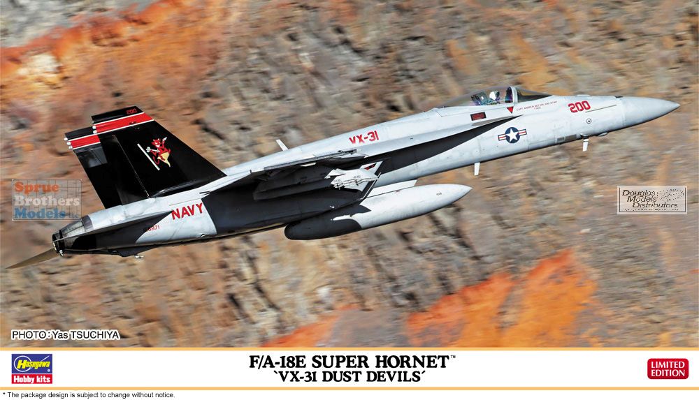 HAS02424 1:72 Hasegawa F-18E Super Hornet 'VX-31 Dust Devils