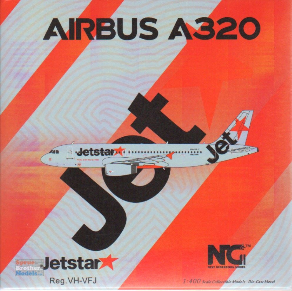 NGM15011 1:400 NG Model Jetstar Airbus A320-200 Reg #VH-VFJ
