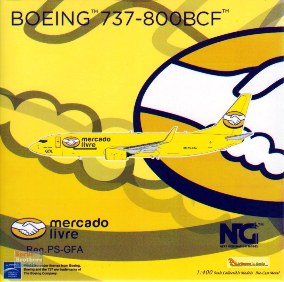 NGmodel Mercado Livre (GOL Linhas Aereas) 737-800BCF/w PS-GFA 1/400 58159