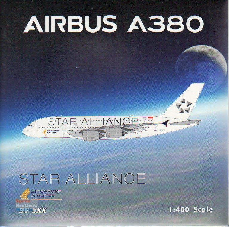 PHX04513 1:400 Phoenix Model Singapore Airlines Airbus A380