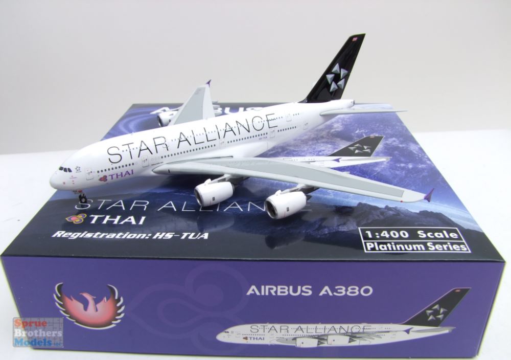 PHX11796 1:400 Phoenix Model Thai Airways Airbus A380 Reg